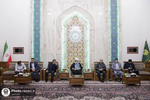 دیدار دانش&zwnj;آموزان افتخارآفرین تیم ملی المپیاد هوش مصنوعی با تولیت آستان قدس رضوی