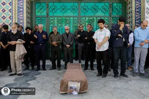 تشییع پیکر محمدباقر اوحدی در حرم مطهر رضوی