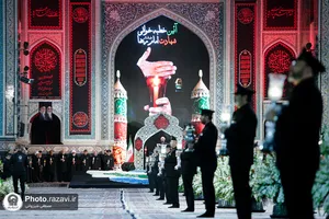آیین خطبه&zwnj;خوانی شب شهادت امام رضا علیه&zwnj;السلام در حرم مطهر رضوی