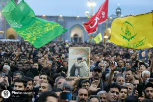 وداع با پیکر رئیس&zwnj;جمهور شهید و همراهان در مشهدالرضا&zwnj;&zwnj;علیه السلام -1