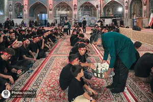 پشت&zwnj;صحنه برگزاری مراسم عزاداری سنتی &laquo;حسینیه حرم&raquo;