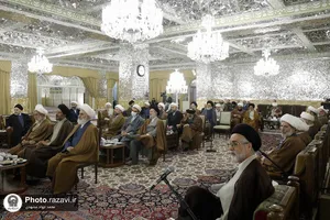 دیدار ائمه جماعات حرم امام رضا(علیه&zwnj;السلام) با تولیت آستان قدس رضوی
