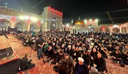 برگزاری آیین سنتی سقایی همدان در حرم مطهر رضوی