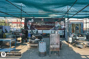 بازدید مدیرعامل بنیاد کرامت رضوی از مواکب اطراف حرم امام رضا علیه&zwnj;السلام 