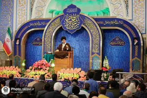 مراسم جشن مبعث پیامبر اکرم در حرم مطهر رضوی