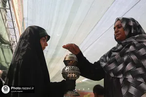بازدید رئیس قوه قضائیه از موکب دخترانه حضرت نجمه