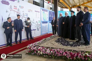 آیین افتتاح راه&zwnj;آهن همدان-سنندج