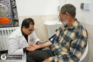 حضور قائم مقام تولیت آستان قدس رضوی در مواکب مسیر قوچان