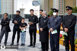 تشییع پاکبان خدوم مشهدی در حرم مطهر رضوی