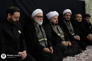 آیین تعویض پوش ضریح مطهر رضوی به مناسبت آغاز ماه محرم