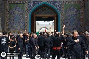 عزاداری تاسوعای حسینی در حرم مطهر رضوی-1