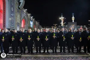 آئین خطبه&zwnj;خوانی شب عاشورا در حرم مطهر رضوی-1