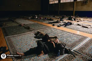خدمت رسانی موکب مؤسسه تربیت بدنی بنیاد کرامت رضوی