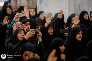 تشرف فعالان فضای مجازی سازمان بسیج مستضعفین به حرم مطهر رضوی