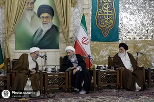 دیدار رئیس تشخیص مصلحت نظام با علما و اساتید حوزه علمیه مشهد مقدس