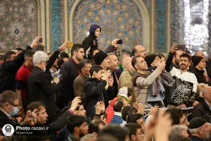 مراسم جشن مبعث پیامبر اکرم در حرم مطهر رضوی