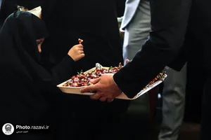 استقبال از زائرین بارگاه منور رضوی در راه&zwnj;آهن مشهد