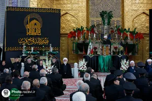 آیین اذن عزای ماه محرم در حرم مطهر رضوی-1