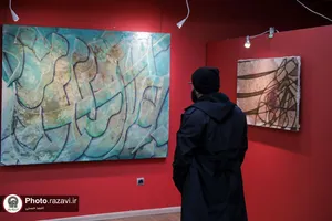 نمایشگاه آثار نقاشی خط محسن توسلی در نگارخانه رضوان