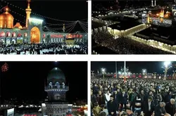باشکوه‌ترین اجتماع بزرگ ایرانیان امام رضایی در مراسم تحویل سال حرم مطهر رضوی