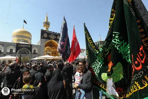 عزاداری شهادت امام رضا علیه السلام در حرم مطهر رضوی