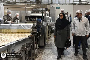 بازدید رئیس سازمان ملی استاندارد از شرکت صنایع غذایی رضوی