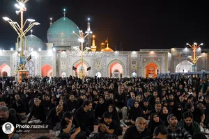 آئین خطبه&zwnj;خوانی شب عاشورا در حرم مطهر رضوی-2