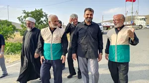 بازدید مدیر مرکز خادمیاری کشور از موکب امام رضا (ع) ملایر + تصاویر
