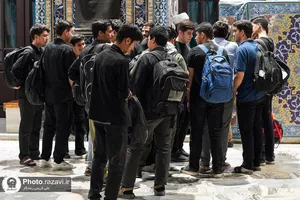اعتکاف دانش &zwnj;آموزان مدارس امام رضا علیه&zwnj;السلام