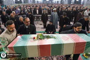 وداع با شهدای گمنام دفاع مقدس در حرم مطهر رضوی