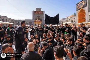 عزاداری عاشورای حسینی در حرم مطهر رضوی