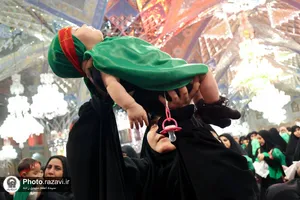 آیین معنوی &laquo;شیرخوارگان حسینی&raquo; در حرم مطهر رضوی