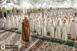 اختتامیه جشن تکلیف های دخترانه در حرم مطهر رضوی