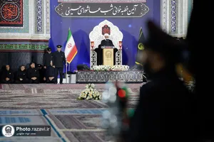 آئین خطبه&zwnj;خوانی شب عاشورا در حرم مطهر رضوی-1
