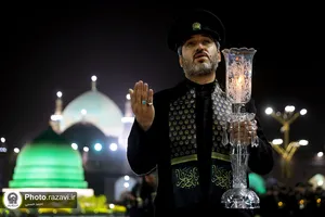 آیین خطبه خوانی شب شهادت امام رضا علیه السلام در حرم مطهر رضوی - 2