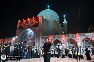 عزاداری هیئات مذهبی چهارمحال و بختیاری در حسینیه حرم