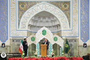 مراسم شب میلاد امام حسن مجتبی علیه السلام در حرم مطهر رضوی