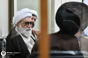 بازدید تولیت آستان قدس رضوی از امتحانات شفاهی دروس خارج فقه حوزه علمیه خراسان