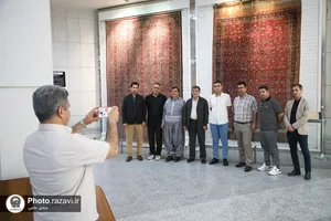 تشرف جمعی از موکب داران اهل سنت آذربایجان غربی به حرم مطهر رضوی