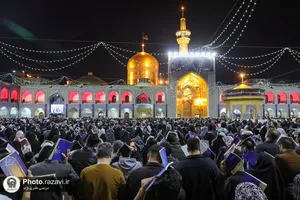 مراسم احیا شب بیست و یکم ماه مبارک رمضان در حرم مطهر رضوی-1
