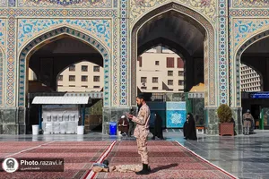 حال و هوای حرم مطهر رضوی در ایام میلاد امیرالمومنین علیه السلام