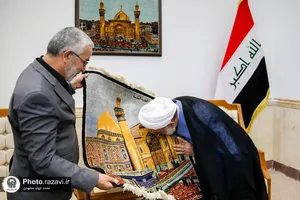 تشرف تولیت آستان قدس رضوی به حرم مطهر امیرالمومنین علیه&zwnj;السلام