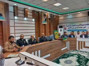 حال و هوای برازجان با حضور خادمان رضوی، مشهدی شد