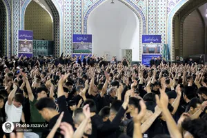 عزاداری هیئت موسی&zwnj;بن&zwnj;جعفر علیه&zwnj;السلام در حرم مطهر رضوی
