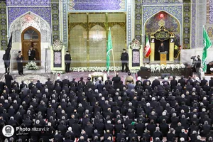 آئین شام غریبان شهادت امام رضا(ع) در حرم مطهر رضوی