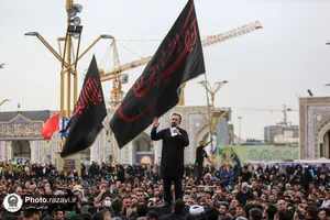 آیین چهارپایه خوانی در سالروز شهادت امیرالمومنین علیه السلام در حرم مطهر رضوی - 1
