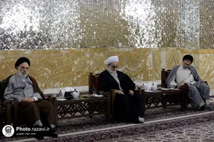 دیدار رئیس تشخیص مصلحت نظام با علما و اساتید حوزه علمیه مشهد مقدس