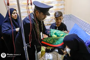 حضور کاروان سفیران امام رئوف علیه&zwnj;السلام در بیمارستان حضرت بتول شهر کوت