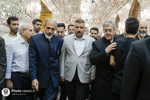 تشرف وزیر کشور عراق به حرم مطهر رضوی