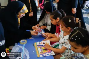 ایستگاه کبوترانه عید غدیر در حرم مطهر رضوی